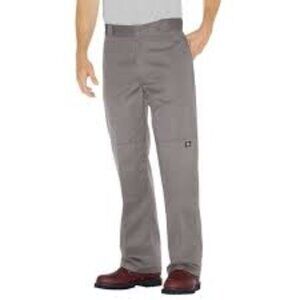 Dickies Pants: Men's D85283 0SV Silver Loose Fit Double Knee Work Pants New With